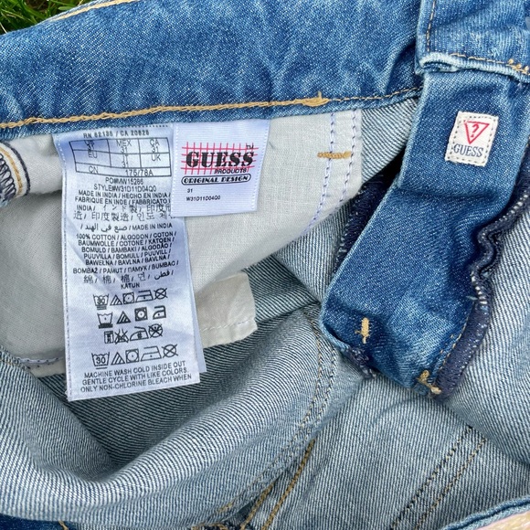 Vintage 90s Guess Cut Off Shorts with some Glitz & Glam - Picture 5 of 6